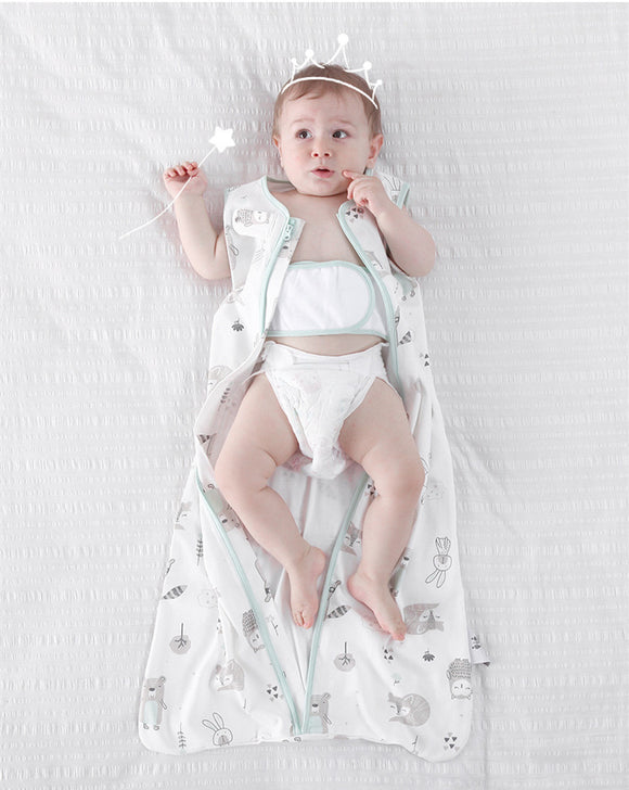 Pijama Respirable para Bebé con Saco de Dormir Antipatadas de Algodón