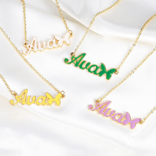 Collar Personalizado con Nombre en Inglés para Mujer - Tendencia Fashion - Image 2
