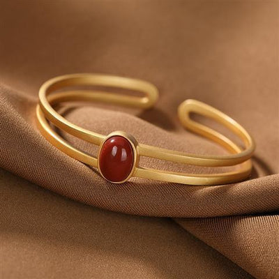 Pulsera Brazalete Dorado para Mujer - Image 5