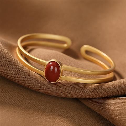 Pulsera Brazalete Dorado para Mujer - Image 5