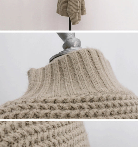 Suéter Cuello Tortuga Holgado de Punto Grueso - Image 17