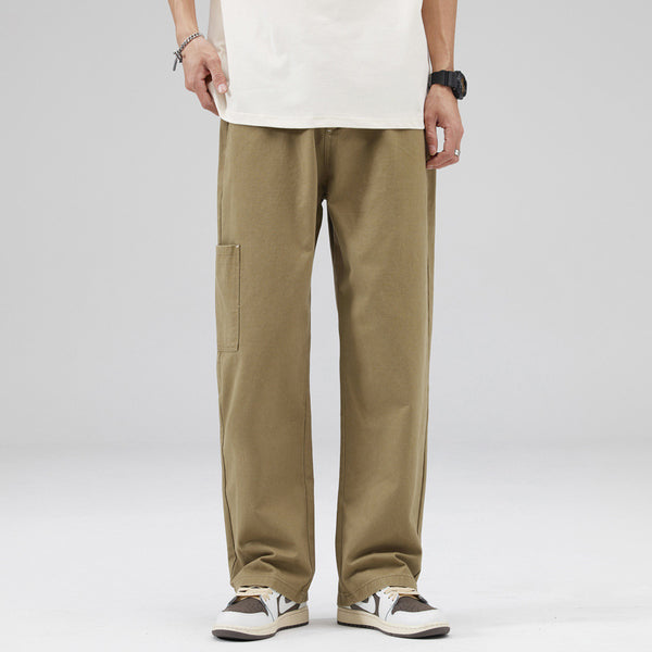 Pantalones de Trabajo Casuales Holgados en Algodón para Hombre