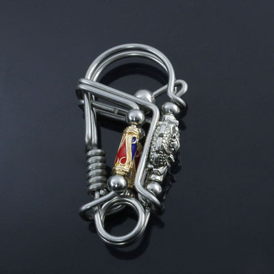 Llavero de Metal Brass para Auto - Colgante Unisex Elegante - Image 14