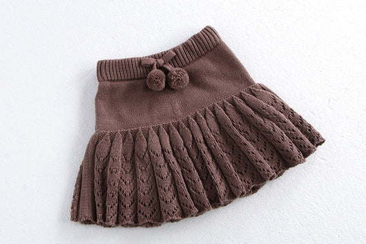 Falda Pantalón Plisada Retro Hueca para Niñas - Image 26