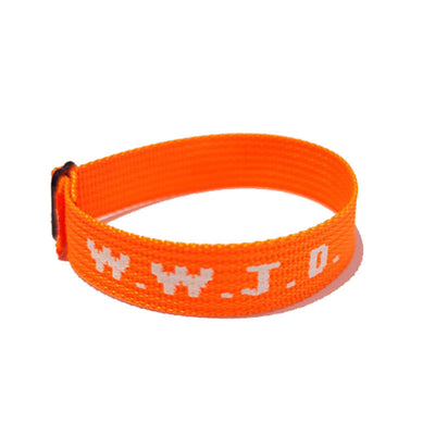 Pulsera Ajustable con Cinta Jacquard Estampada WWJD Unisex - Image 14