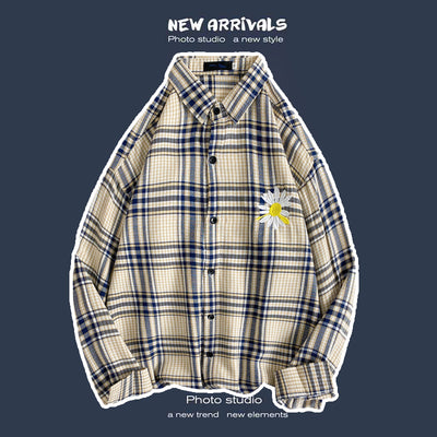 Abrigo Retro de Cuadros para Hombre - Estilo Suelto y Personalidad - Image 18