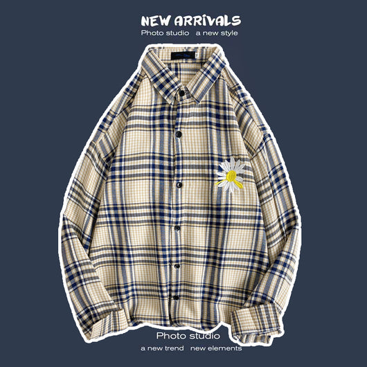 Abrigo Retro de Cuadros para Hombre - Estilo Suelto y Personalidad - Image 18