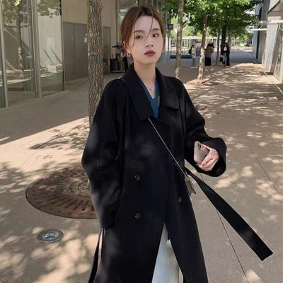 Abrigo de Lana Estilo Hepburn Elegante para Otoño e Invierno - Image 8