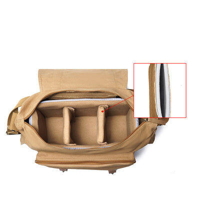 Bolsa de Cámara Canvas para Aventuras - Diseño Cruzado Versátil - Image 12