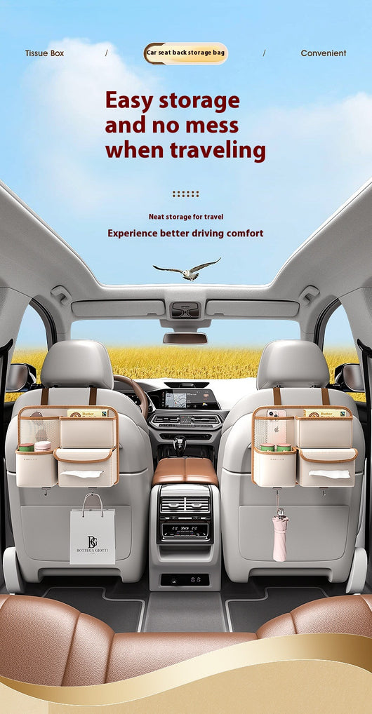 Organizador de Asiento Trasero para Auto con Bolsas de Almacenamiento - Image 17