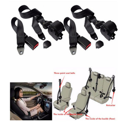 Cinturón de Seguridad Retráctil Ajustable de 3 Puntos para Vehículos - Image 8