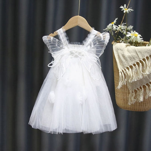 Vestido de Verano Niña con Alas de Mariposa y Malla Esponjosa - Image 11