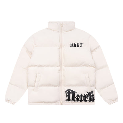 Chaqueta Acolchada Estampada con Cuello Alto para Hombre - Image 22