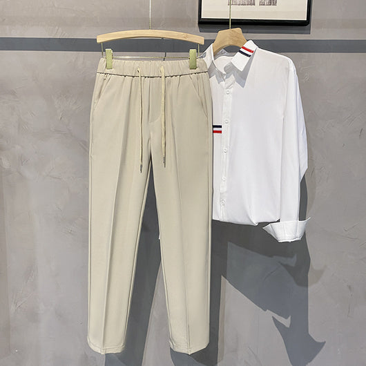 Pantalones Casuales Rectos con Cintura Elástica Talla 9 - Image 7