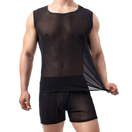 Chaleco Transparente de Malla Ice Silk para Hombre - Image 20