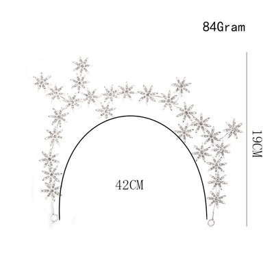 Diadema Nupcial Lujo con Cristales Brillantes Siete Estrellas - Image 12
