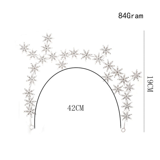 Diadema Nupcial Lujo con Cristales Brillantes Siete Estrellas - Image 12