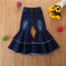 Girls' Flared Pants - Trendy Wide-Leg Jeans