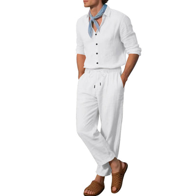 Conjunto de Dos Piezas: Camisa Suelta de Manga Larga y Pantalón Cómodo - Image 24