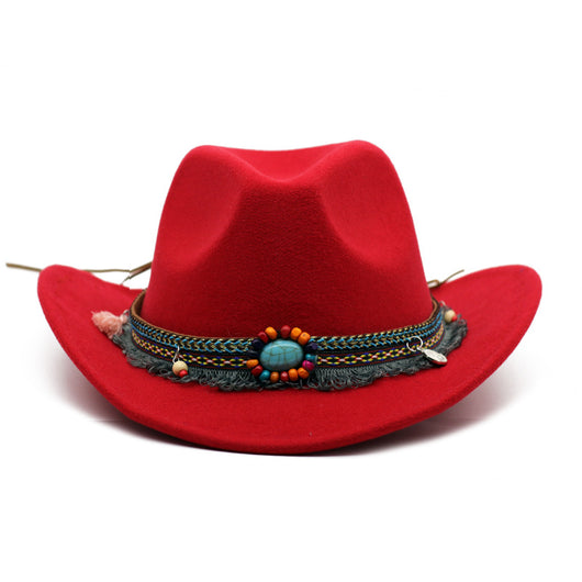 Sombreros Vaquero de Fieltro Enrollado Unisex - Image 14
