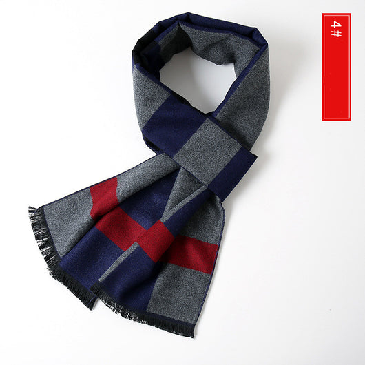 Bufanda de Cachemira Extendida Versátil para Hombre - Image 7