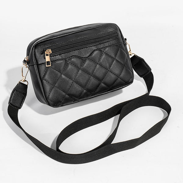 Bolso Bandolera Cuadrado Pequeño con Bordado y Tirador Lateral para Mujer