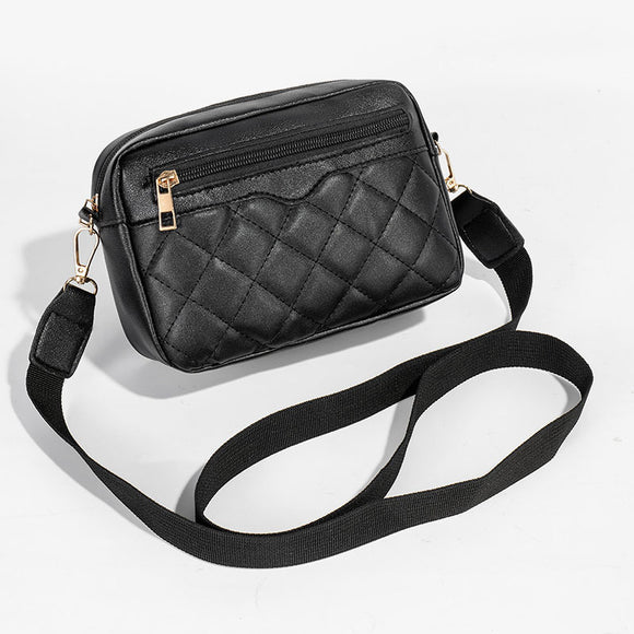 Bolso Bandolera Cuadrado Pequeño con Bordado y Tirador Lateral para Mujer