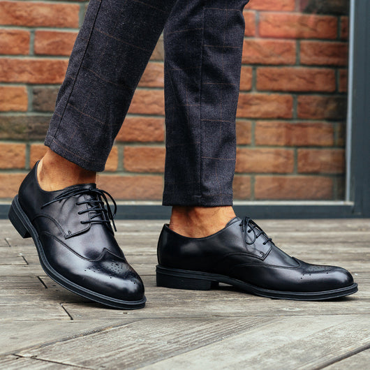 Zapatos de Cuero Casuales con Cordones para Hombre - Image 7