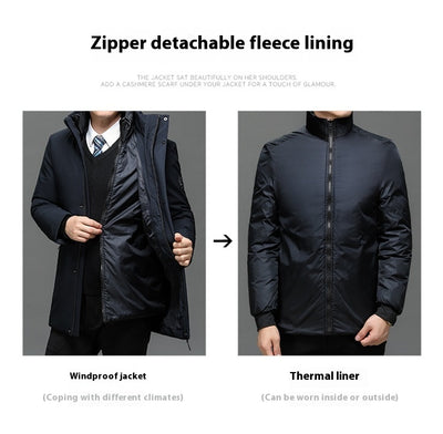 Abrigo de Algodón Grueso Talla Grande para Hombre - Image 10