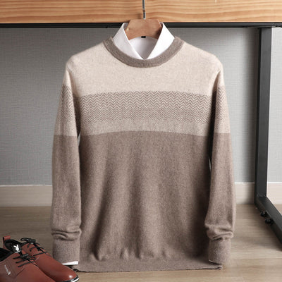 Suéter Grueso para Hombre Cuello Redondo Otoño Invierno Tallas Grandes - Image 5