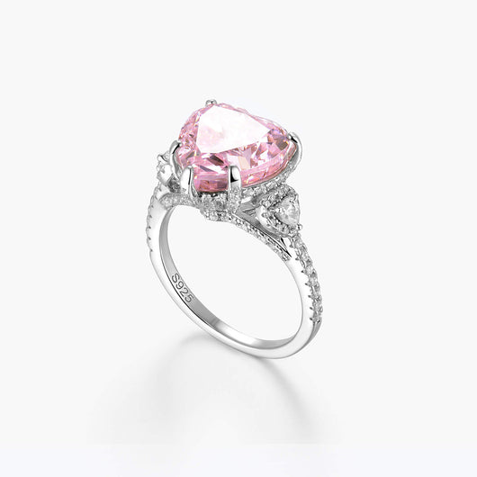 Anillo de Corazón Zirconia Hielo con Pulsera Francesa para Mujer - Image 8