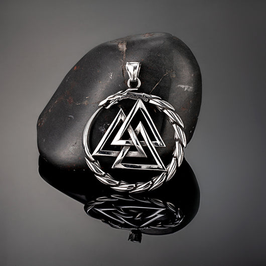 Collar Acero Inoxidable Vikingo Dragón Nórdico para Hombre - Image 6