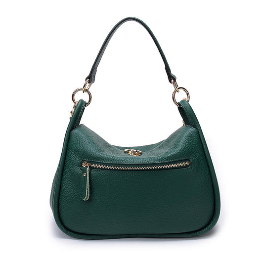 Bolso Tote de Cuero con Cadena y Capas Delanteras - Image 3