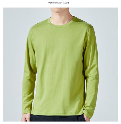 Camiseta Manga Larga Básica de Algodón para Hombre - Image 19