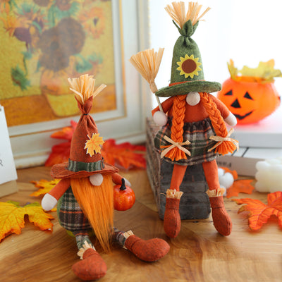 Muñeco Espantapájaros Decorativo sin Rostro - Cosecha de Otoño - Image 7