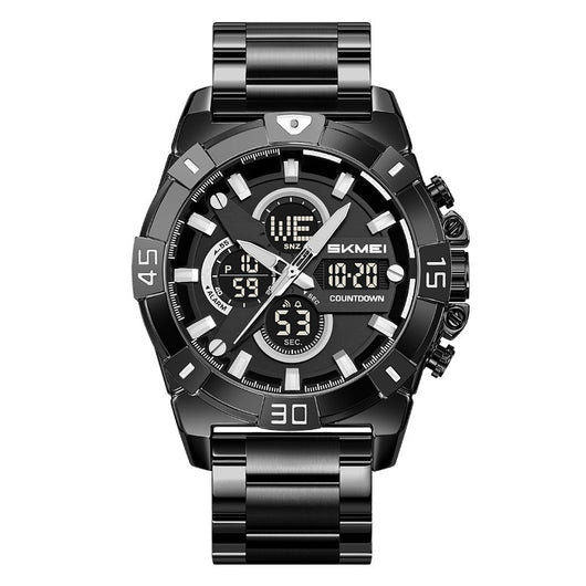 Reloj Cronógrafo Deportivo Electrónico para Hombre con Correa de Acero - Image 4
