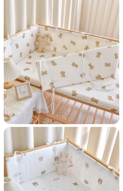 Barrera de Cama para Bebé en Algodón Gasa - Protección Suave Recién Nacido - Image 23