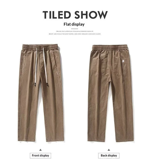 Pantalones de Trabajo Vintage Holgados para Hombre - Estilo Casual Americano - Image 7