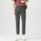 Pantalones Casuales Elásticos Slim Fit Lujo Ligero para Hombre