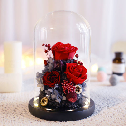Caja de Regalo Rosa Eterna con Tapa de Cristal - Flor Inmortal para Día de Amor - Image 7