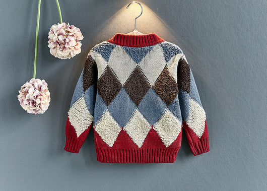 Suéter Casual a Cuadros para Niñas - Image 8