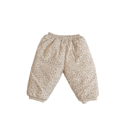 Pantalones Holgados de Algodón Acolchado Estilo Occidental con Flores - Image 6