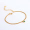 Pulsera de Plata Esterlina con Esmeralda Natural de Dos Capas