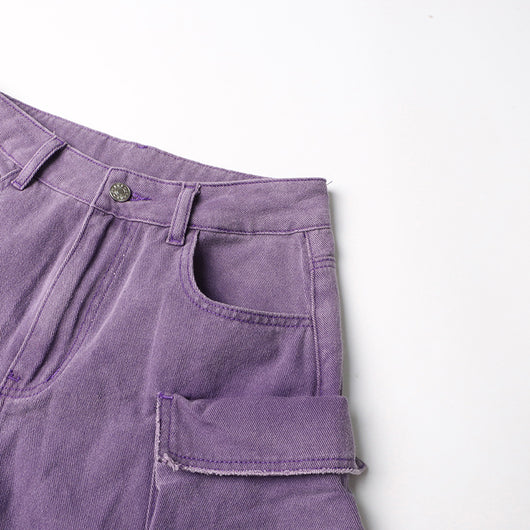 Pantalón Cargo Recto de Cintura Alta para Mujer - Image 8