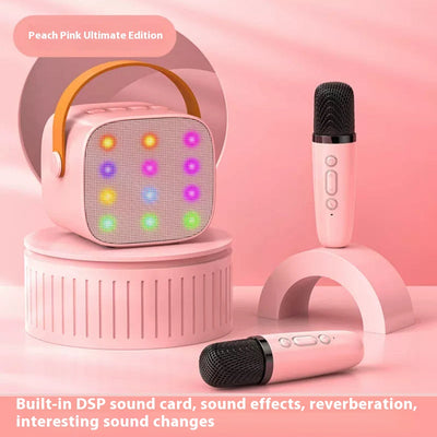 Parlante Bluetooth Mini con Luces LED y Micrófono Inalámbrico para Niños - Image 11