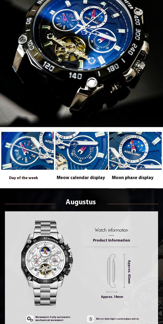 Reloj Automático Multifuncional para Hombre - Image 28