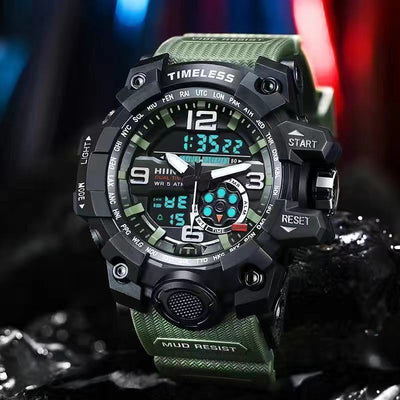 Reloj Deportivo Electrónico Impermeable Pantalla Dual Grande para Hombre - Image 11