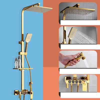 Sistema de Ducha Cromado Dorado con Rociador Bidet - Image 11