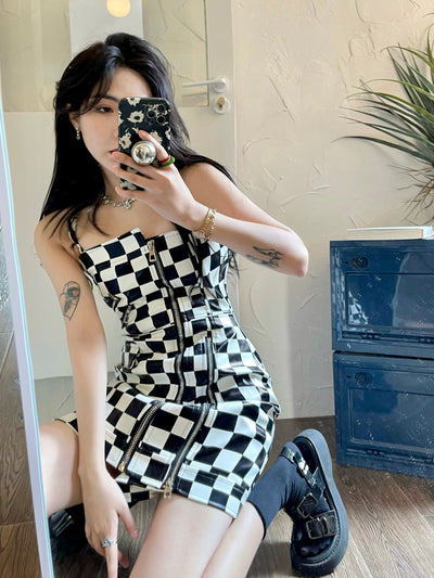 Vestido Slip con Cuello y Pliegue Ramen para Mujer - Image 14