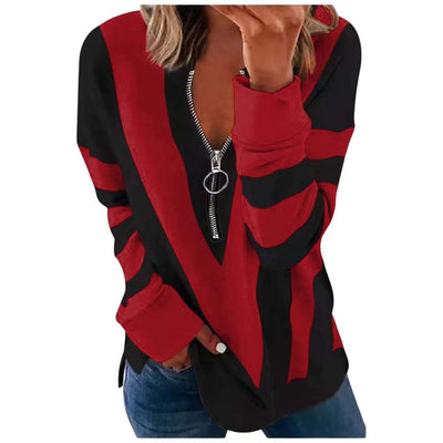 Sudadera Personalizada con Cierre V-Neck de Manga Larga - Image 8